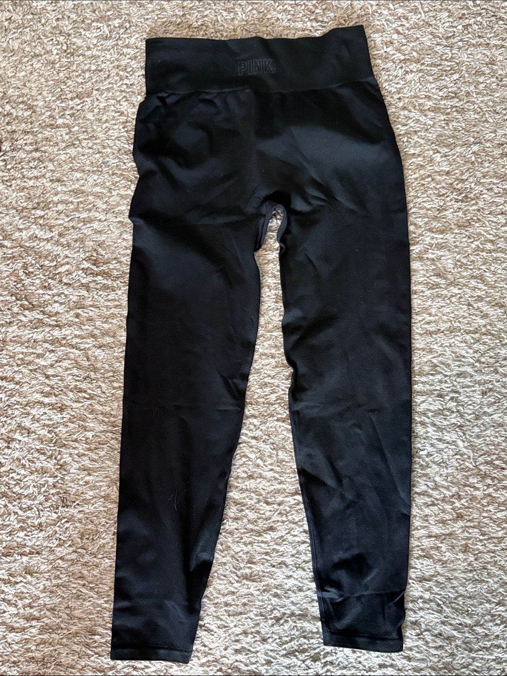 PINK Victoria's Secret Black High-Waist Leggings seamless - Picture 3 of 3